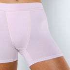 The Aphrodite | Light Pink Striped Women’s Boxers - Shinesty