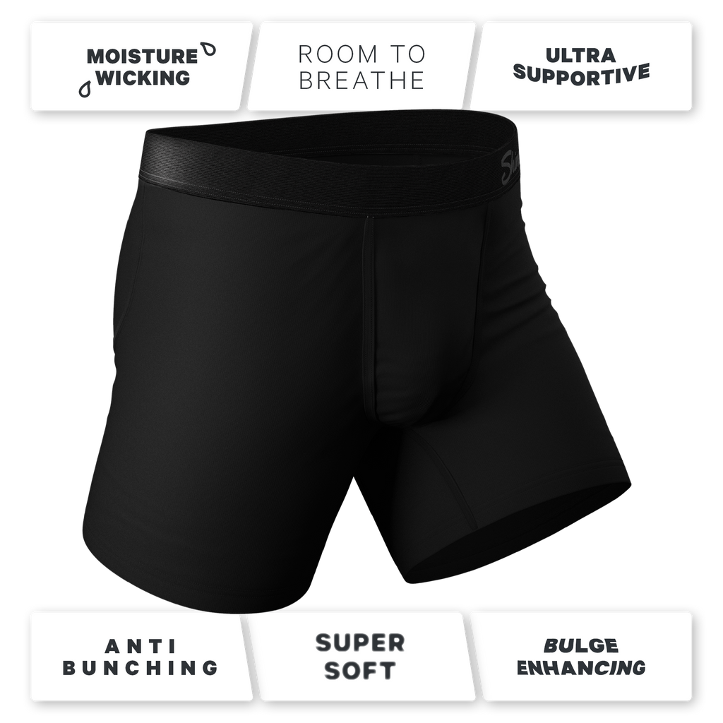 The Zero Shades of Grey | Black Ball Hammock® Pouch Underwear 3 Pack - Shinesty