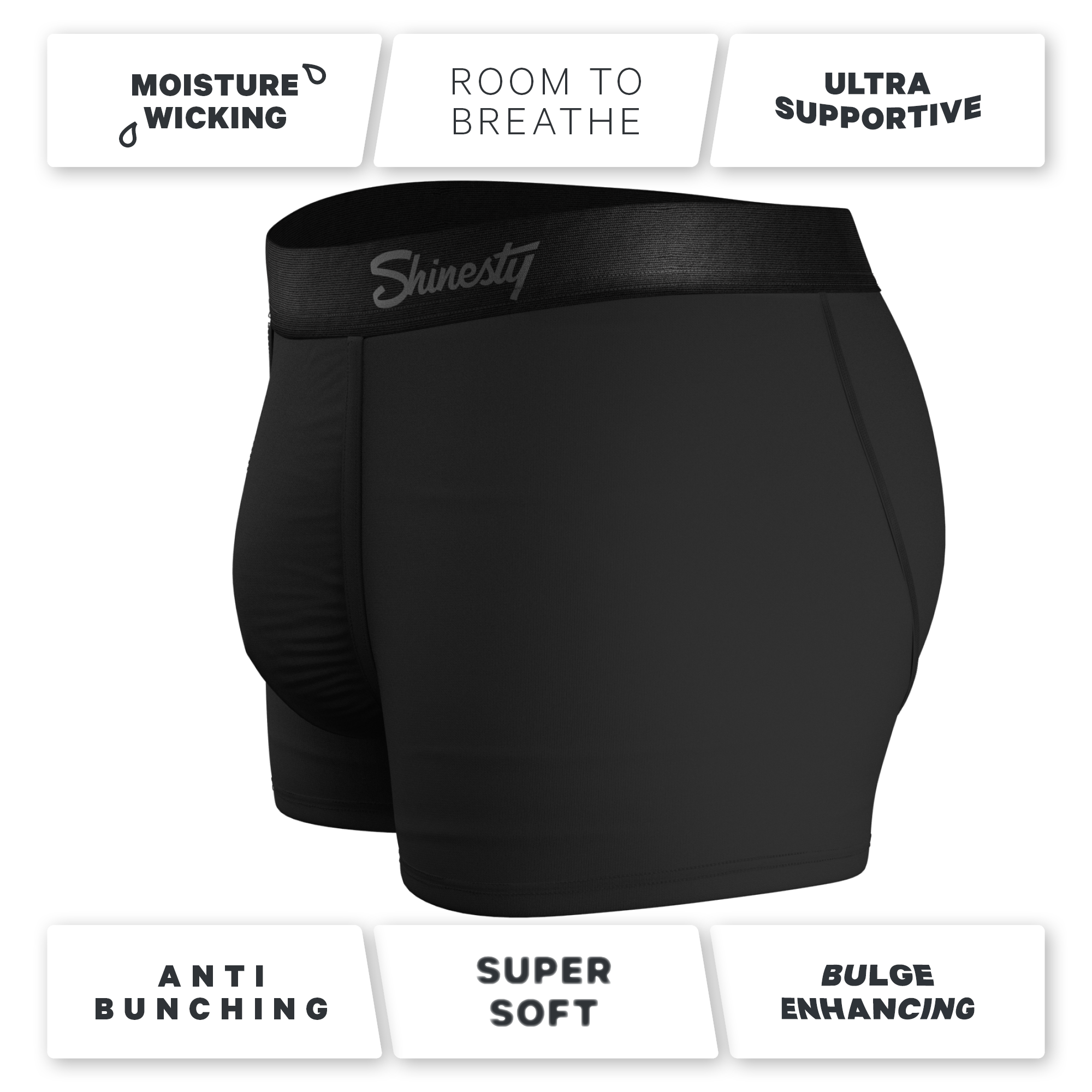 The Threat Level Midnight | Black Ball Hammock® Pouch Trunks Underwear 7 Pack - Shinesty