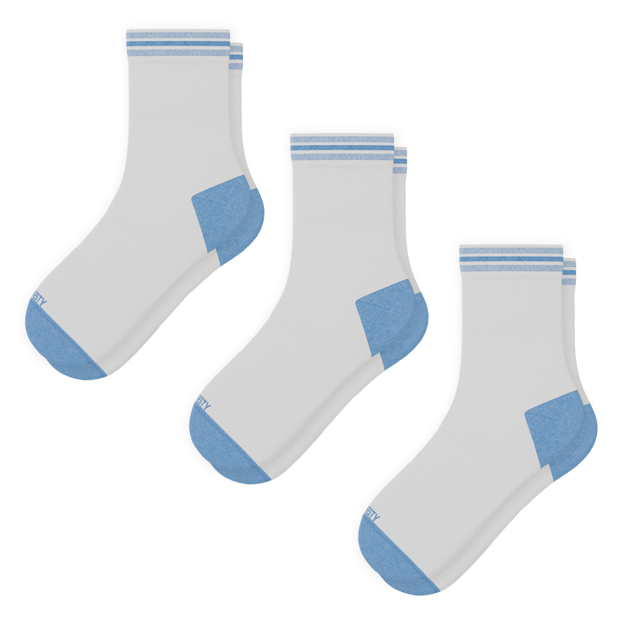 The Tickler | Heel Hammock™ Quarter Crew Socks 3 Pack - Shinesty