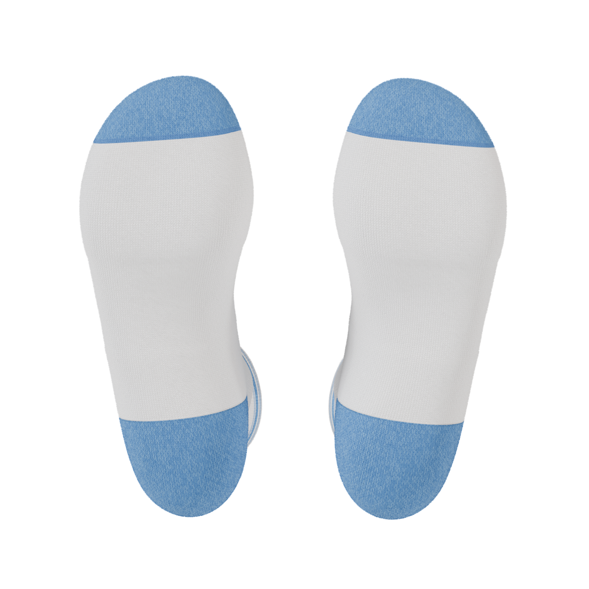 The Tickler | Powder Blue Stripe Heel Hammock™ Quarter Crew Socks - Shinesty