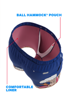 The Tidal Lager | Beer Surfer Ball Hammock® Pouch 5" Swim Trunks - Shinesty