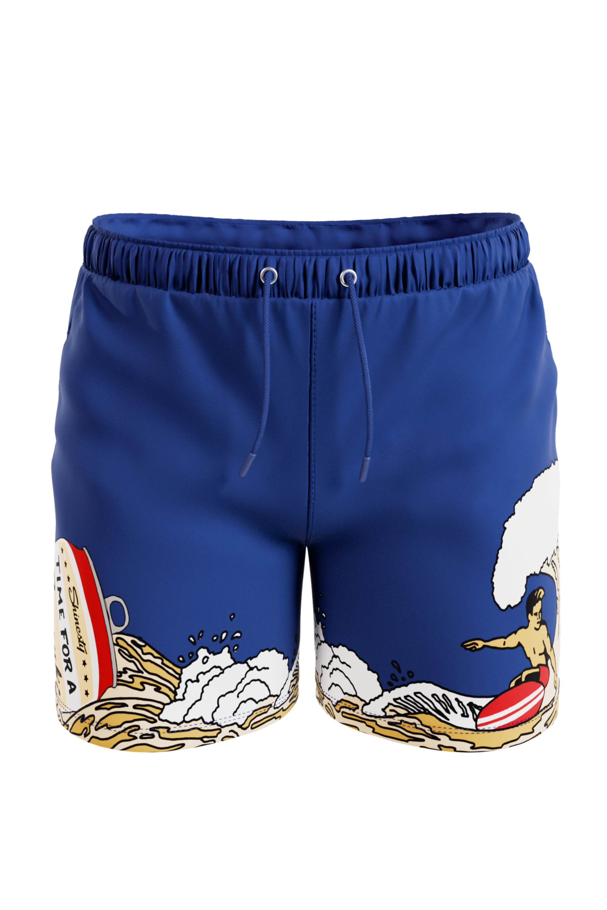 The Tidal Lager | Beer Surfer Ball Hammock® Pouch 5" Swim Trunks - Shinesty