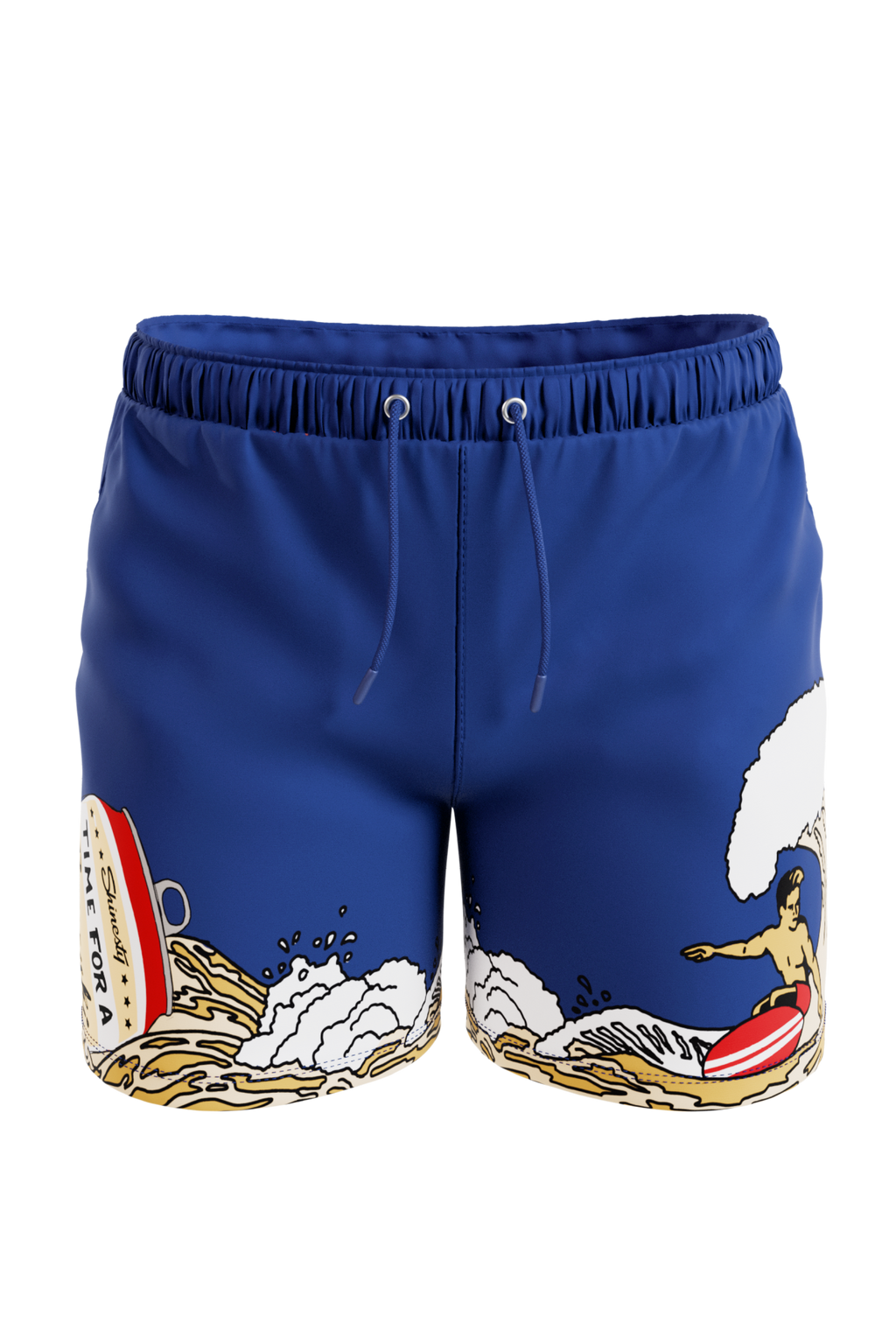 The Tidal Lager | Beer Surfer Ball Hammock® Pouch 8" Swim Trunks - Shinesty