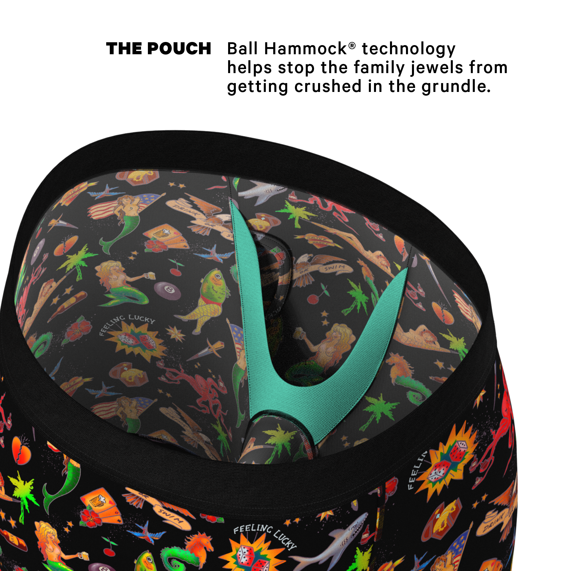 The Tight Ship | Sailor Tattoos Ball Hammock® Boxer - Long Leg - Shinesty
