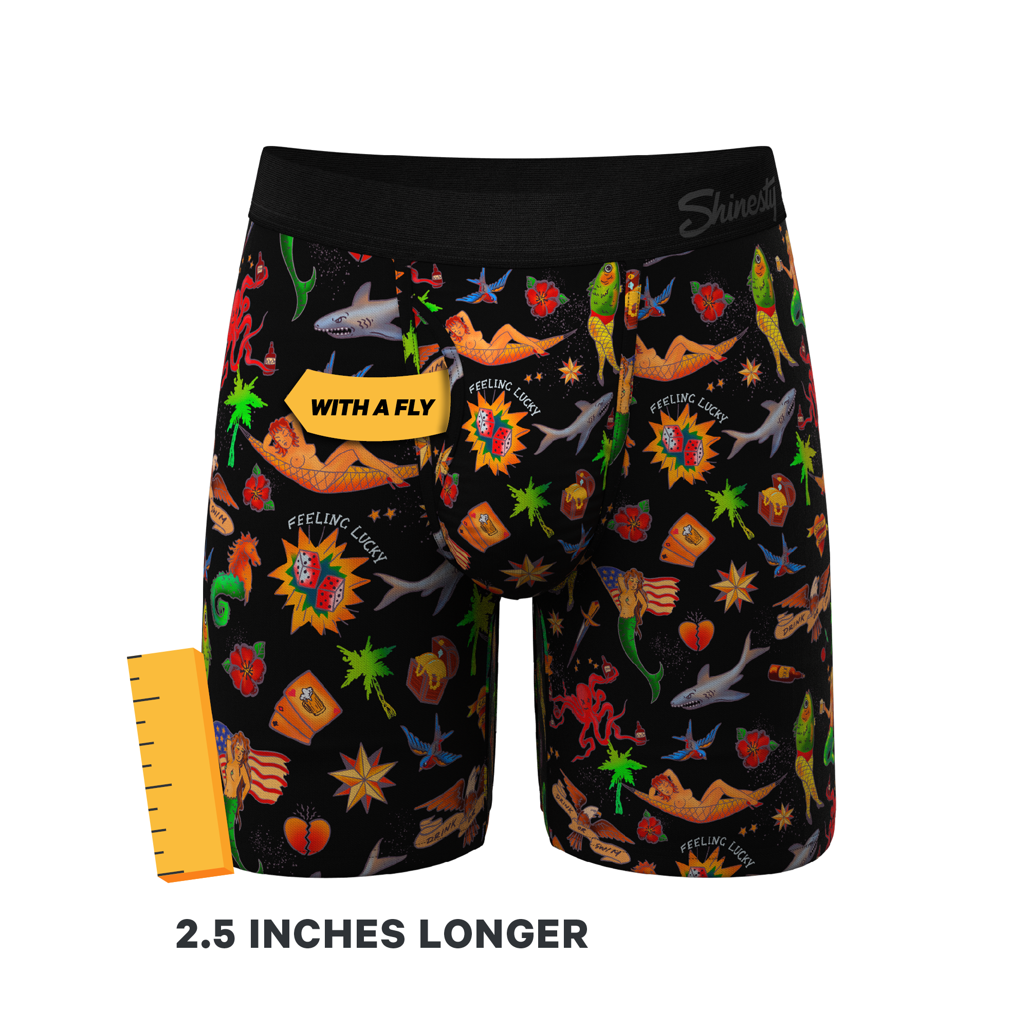 The Tight Ship | Sailor Tattoos Ball Hammock® Boxer - Long Leg - Shinesty