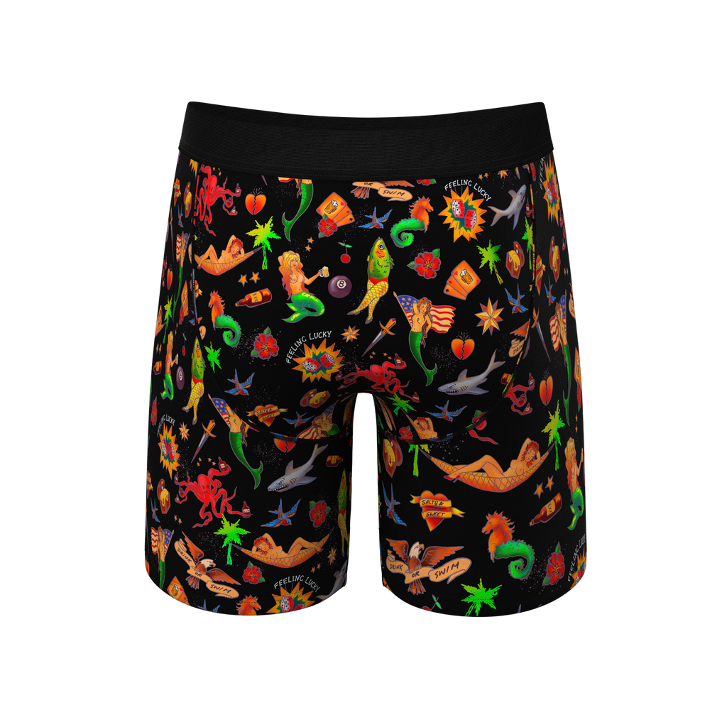 The Tight Ship | Sailor Tattoos Ball Hammock® Boxer - Long Leg - Shinesty