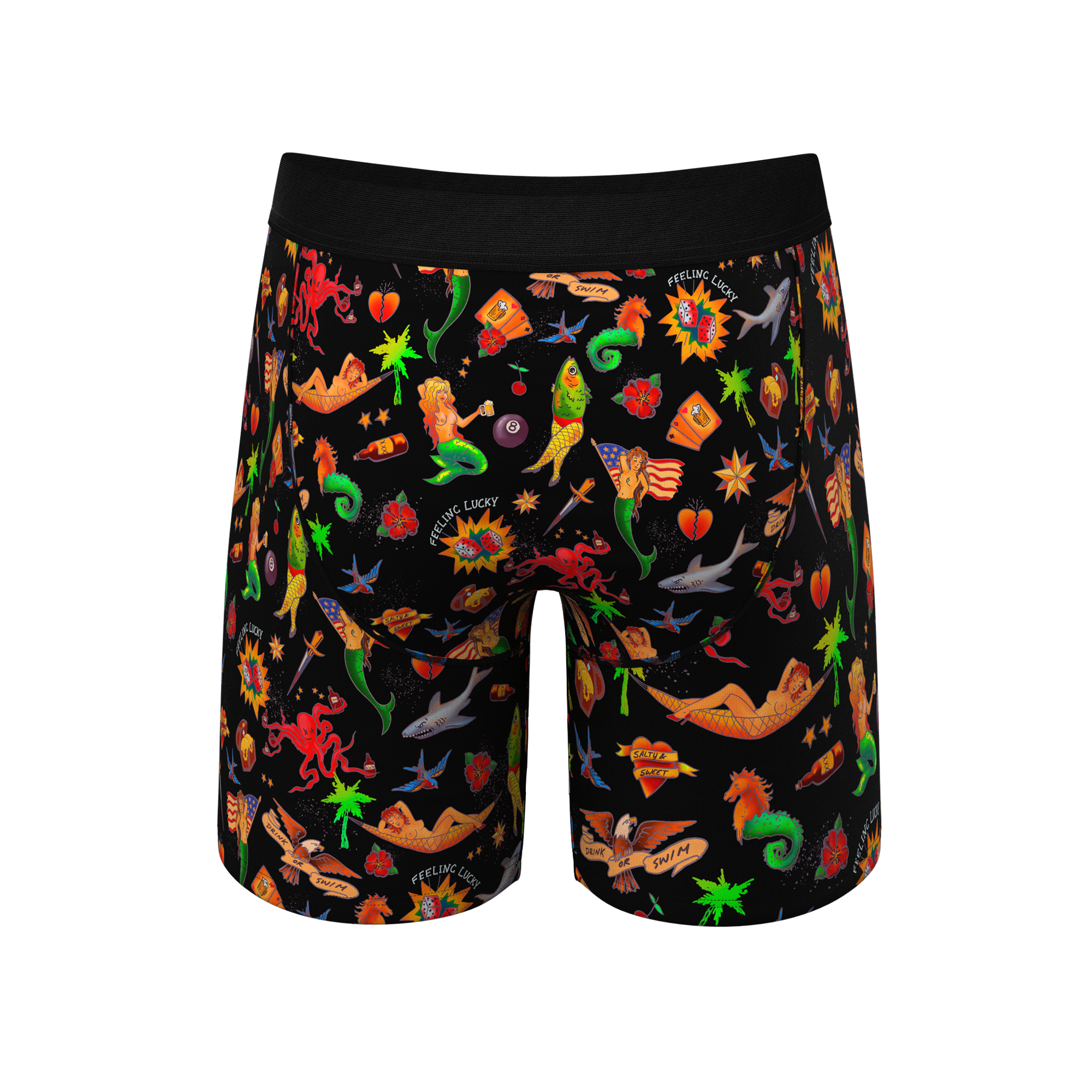 The Tight Ship | Sailor Tattoos Ball Hammock® Boxer - Long Leg - Shinesty