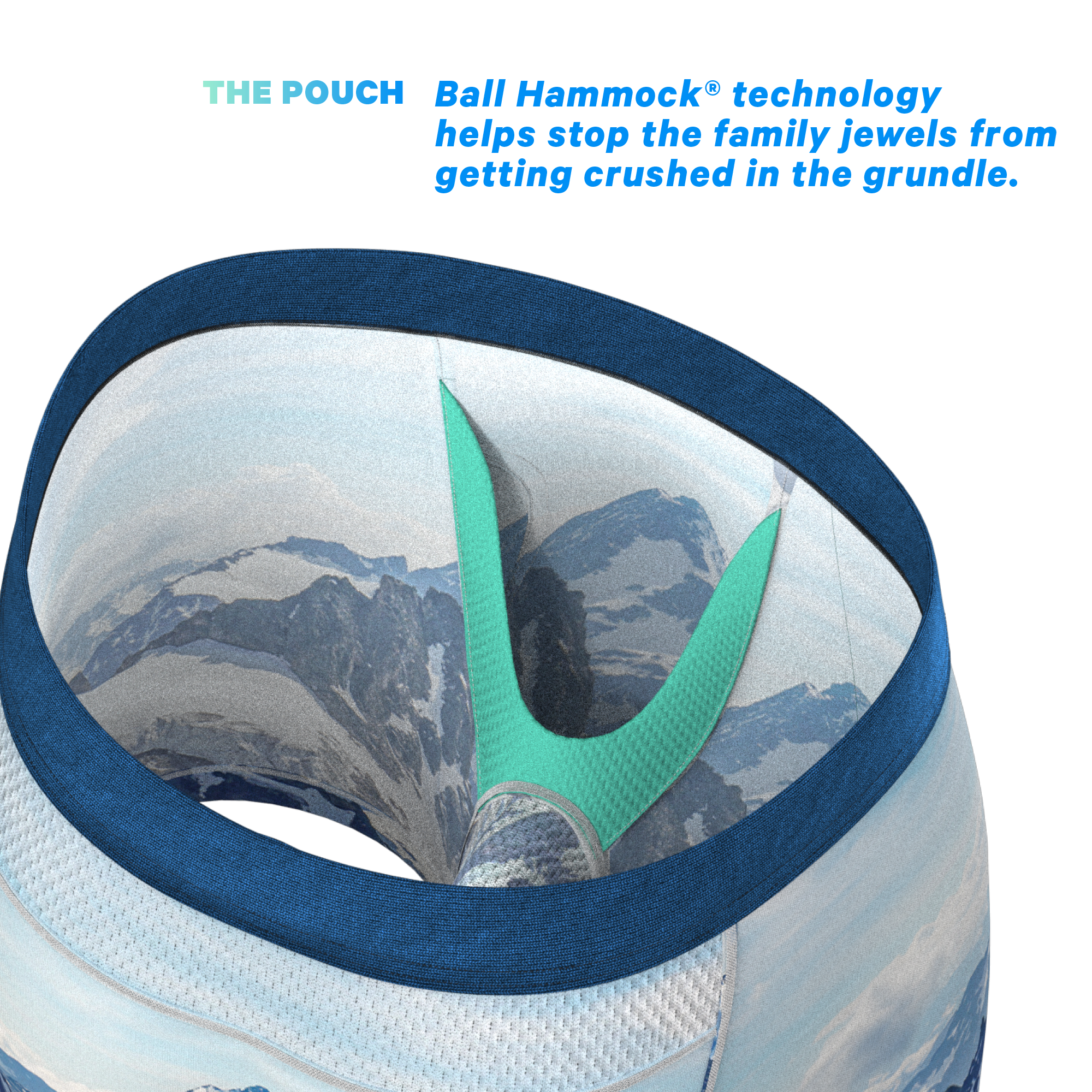 The Titlis Tip | Mountain paradICE™ Cooling Ball Hammock® Underwear - Shinesty