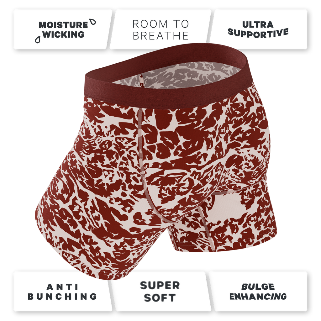 The Tomahawk | Marbled Meat Ball Hammock® Pouch Underwear With Fly - Shinesty