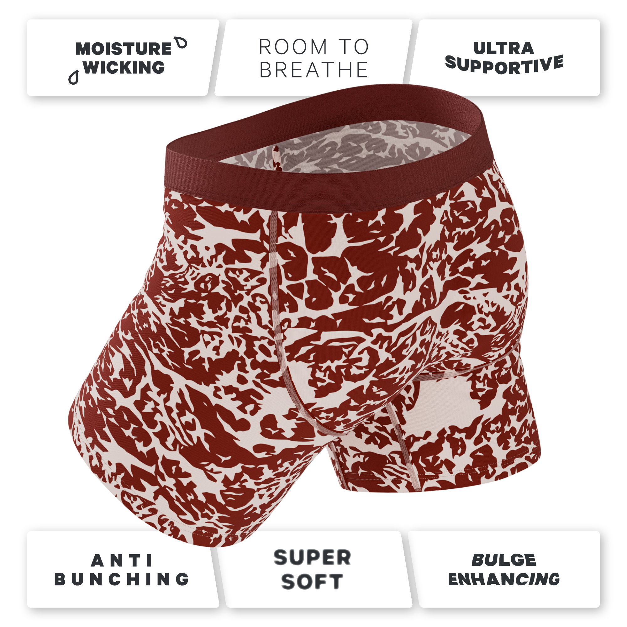 The Tomahawk | Marbled Meat Ball Hammock® Pouch Underwear With Fly - Shinesty