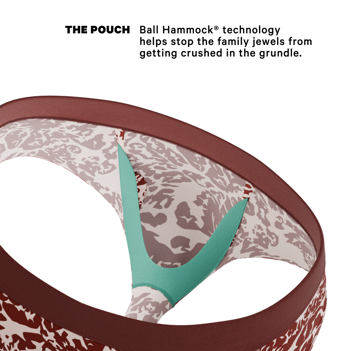 The Tomahawk | Marbled Meat Ball Hammock® Pouch Underwear Briefs - Shinesty