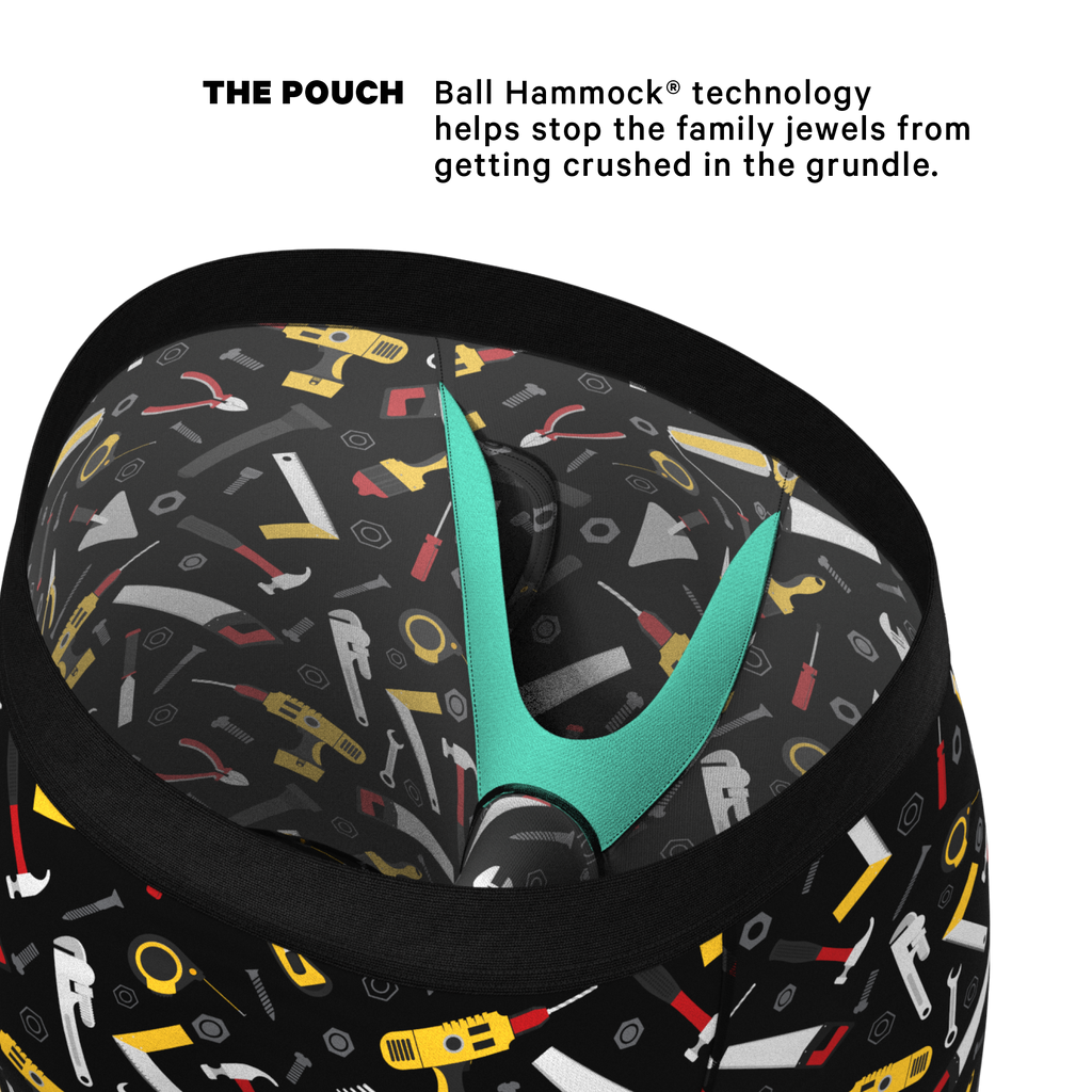 The Tool Belt | Hammer and Tools Ball Hammock® Boxer - Long Leg - Shinesty
