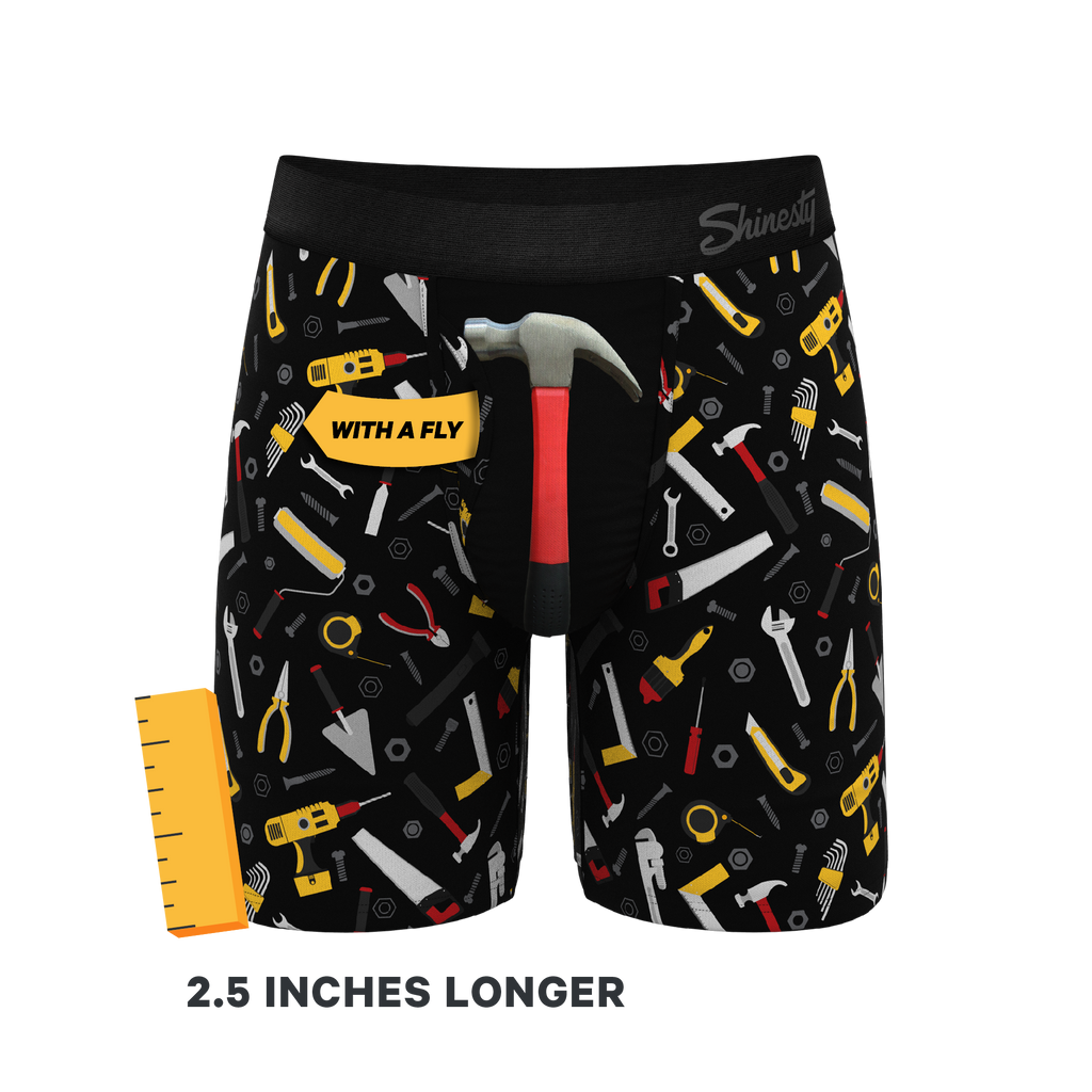The Tool Belt | Hammer and Tools Ball Hammock® Boxer - Long Leg - Shinesty