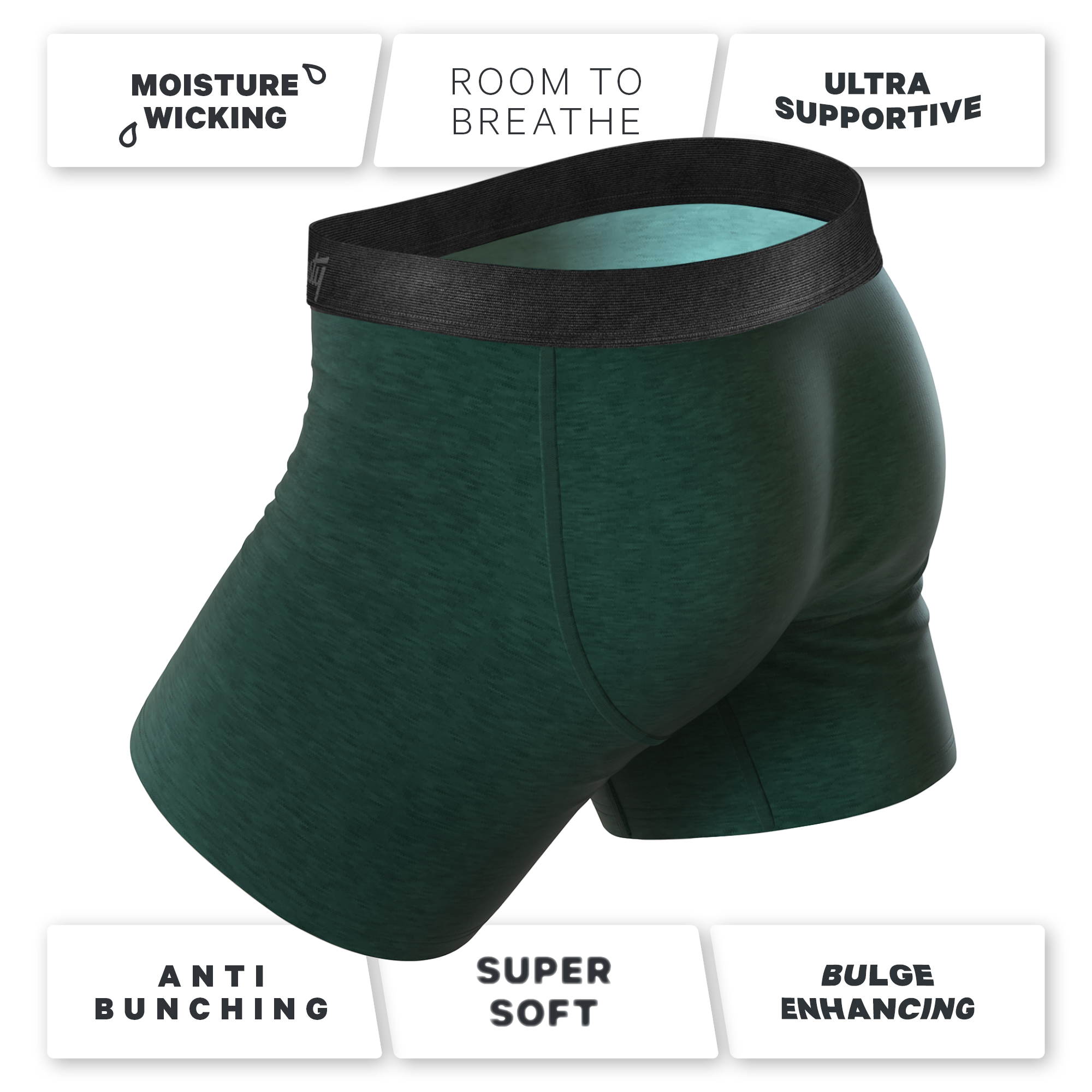 The Tree Falls | Forest Green Ball Hammock® Pouch Underwear - Shinesty
