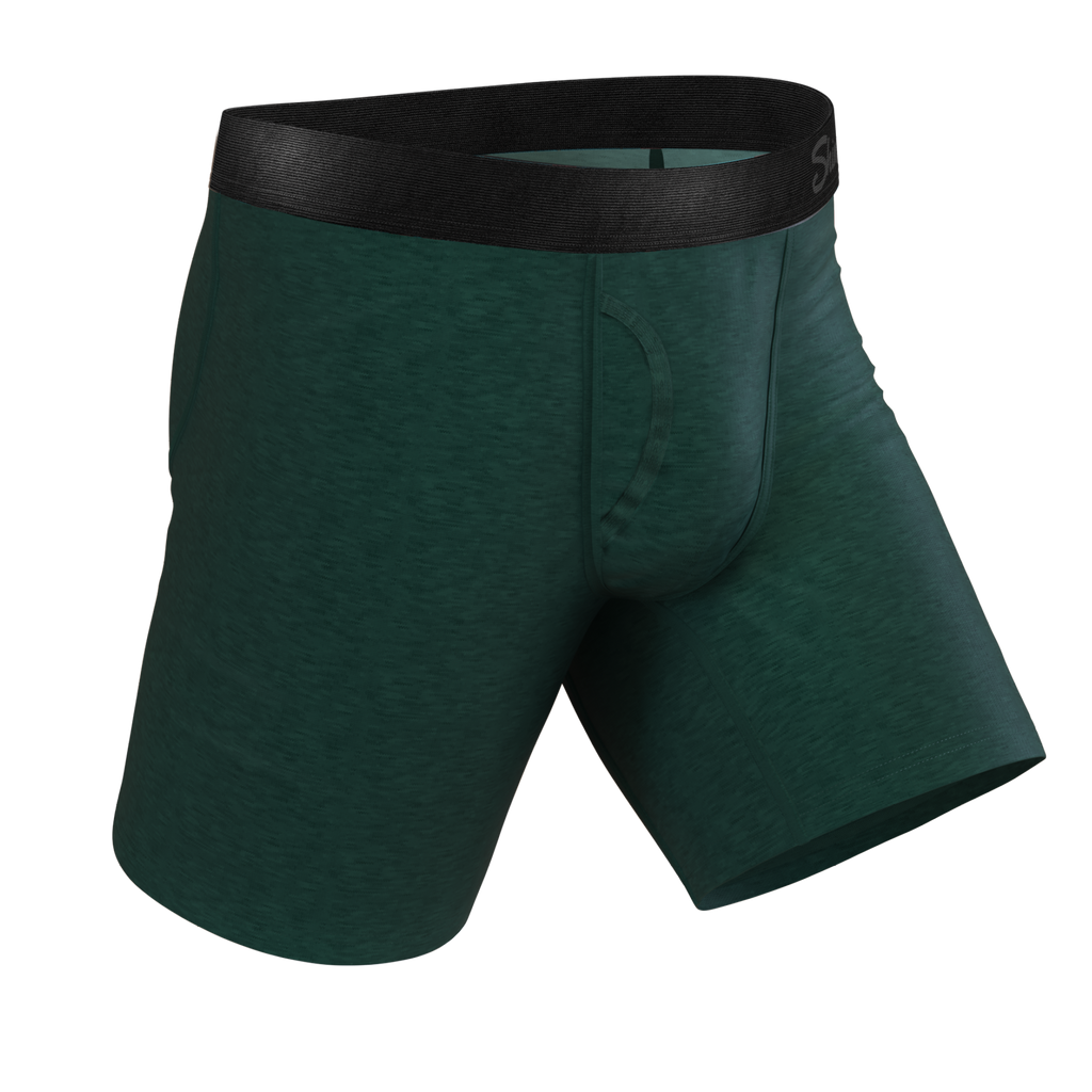 The Tree Falls | Forest Green Ball Hammock® Boxer - Long Leg - Shinesty