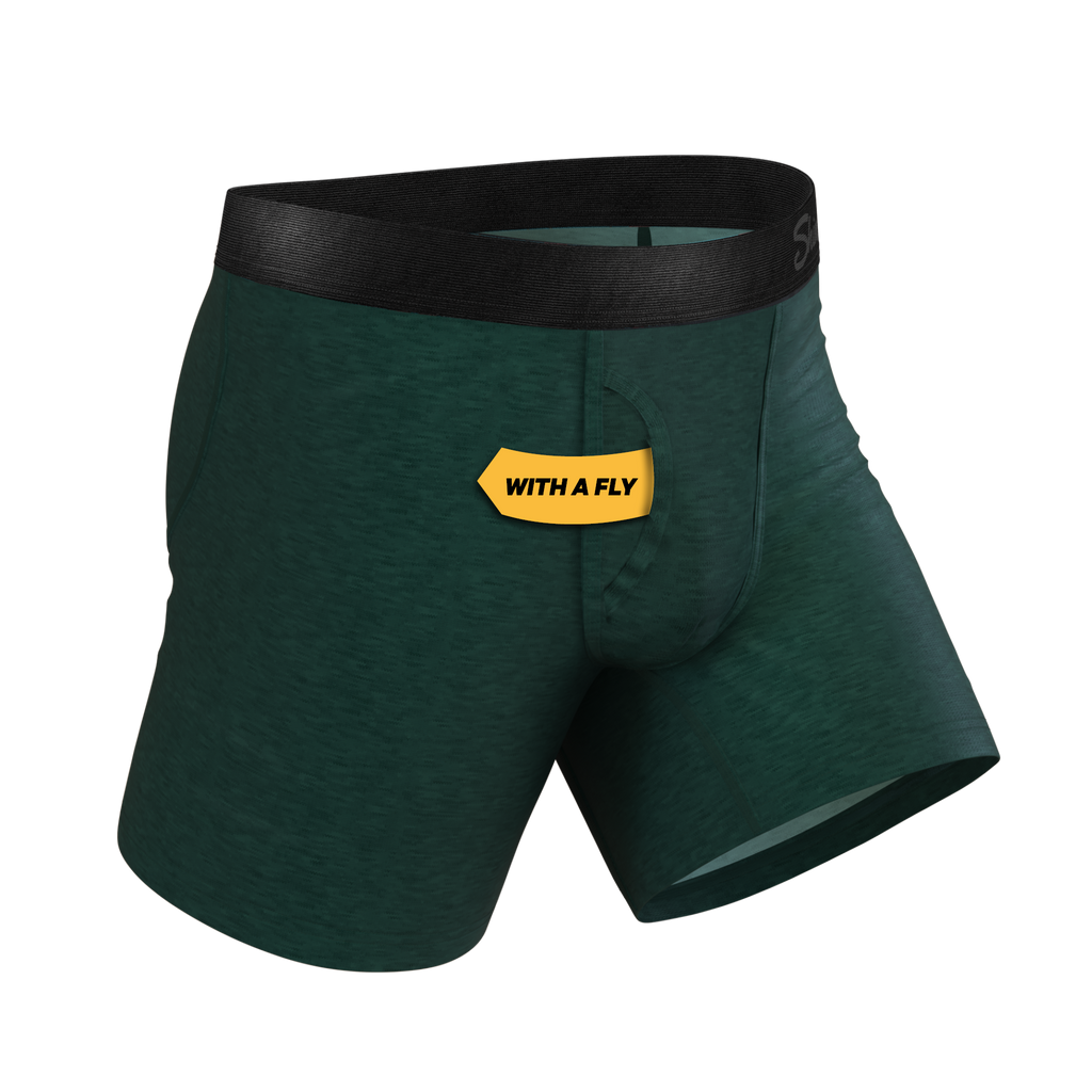 The Tree Falls | Forest Green Ball Hammock® Pouch Underwear With Fly - Shinesty