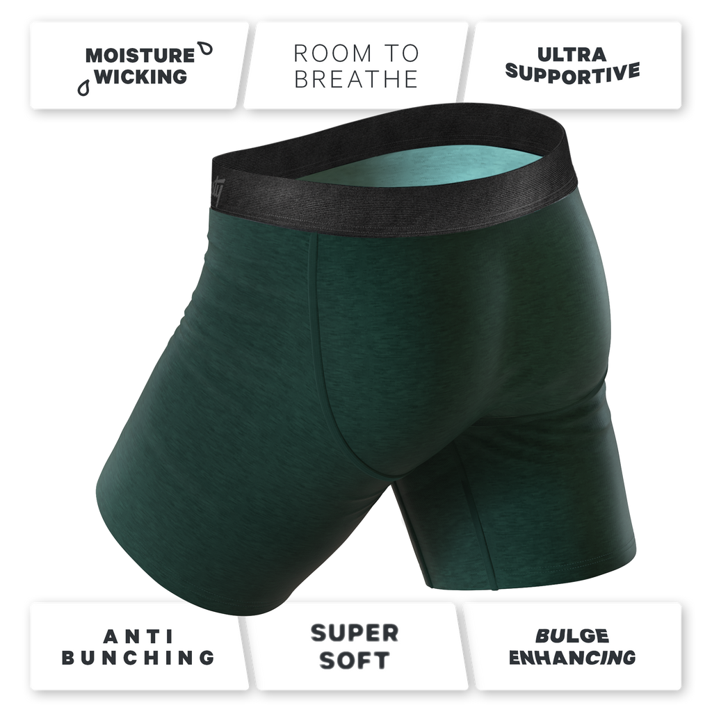 The Tree Falls | Forest Green Ball Hammock® Boxer - Long Leg - Shinesty