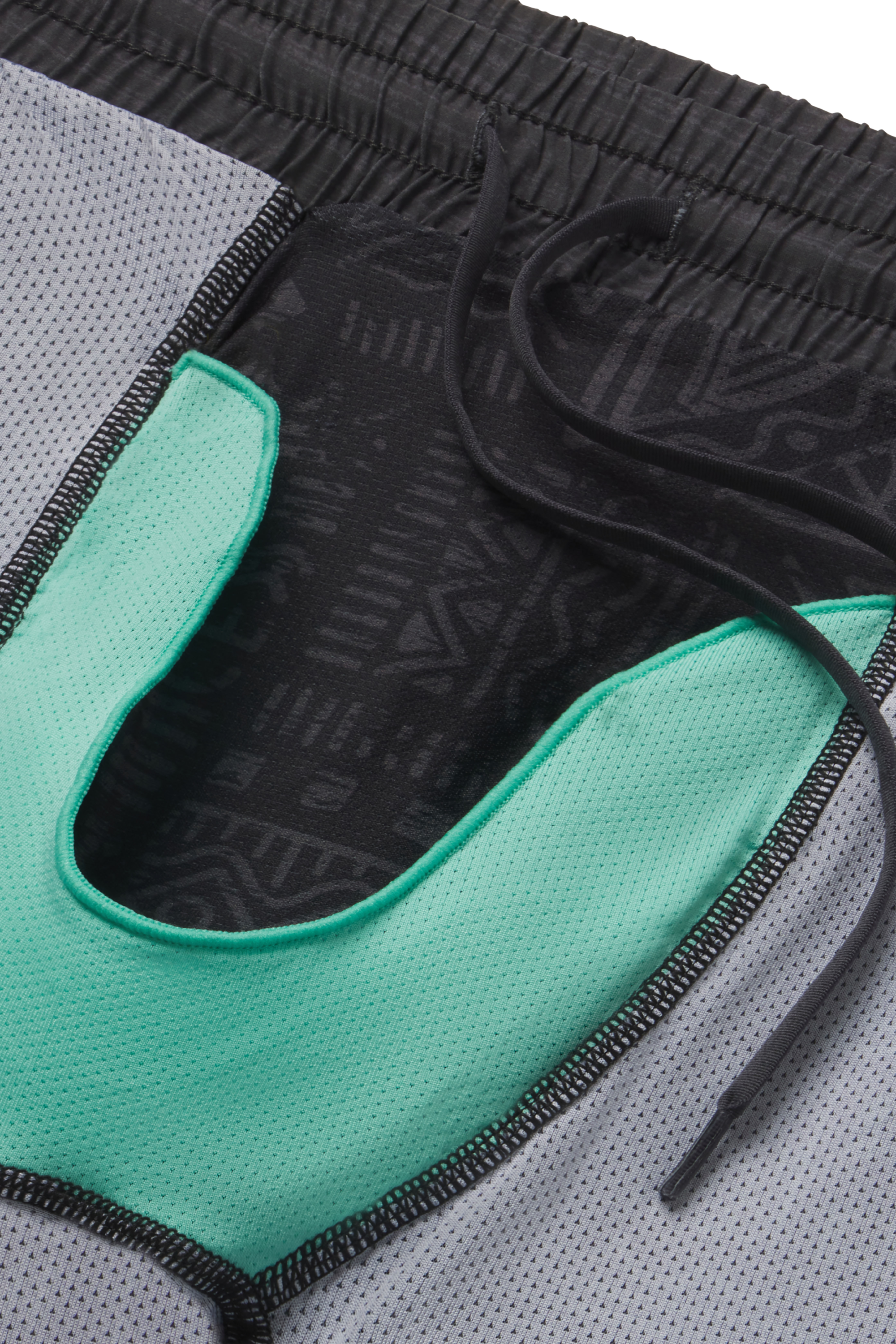 The Tribal Council | Grey Tonal Island Block Ball Hammock® 9 Inch Athletic Shorts - Shinesty