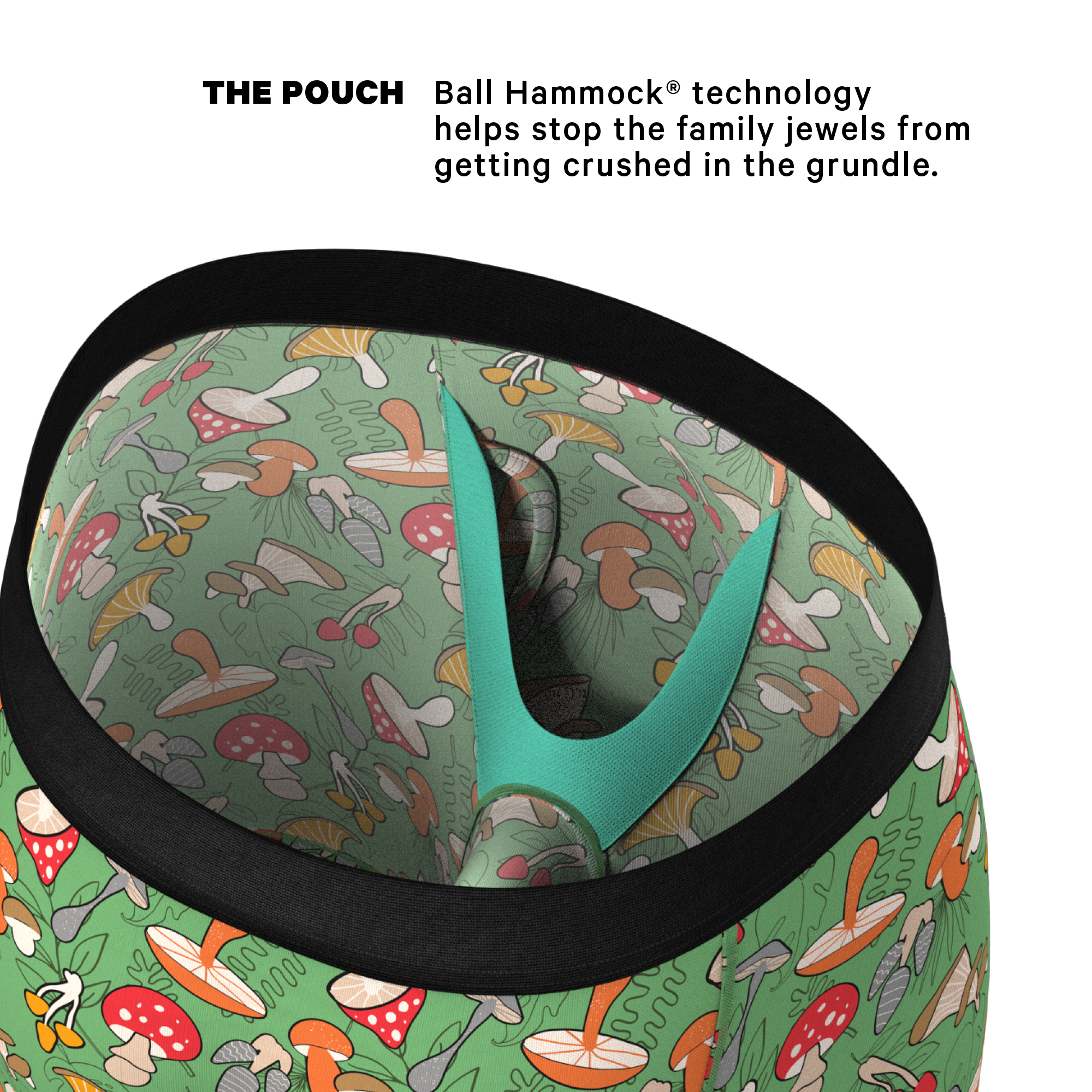 The Trip Advisor | Mushroom Ball Hammock® Boxer - Long Leg - Shinesty