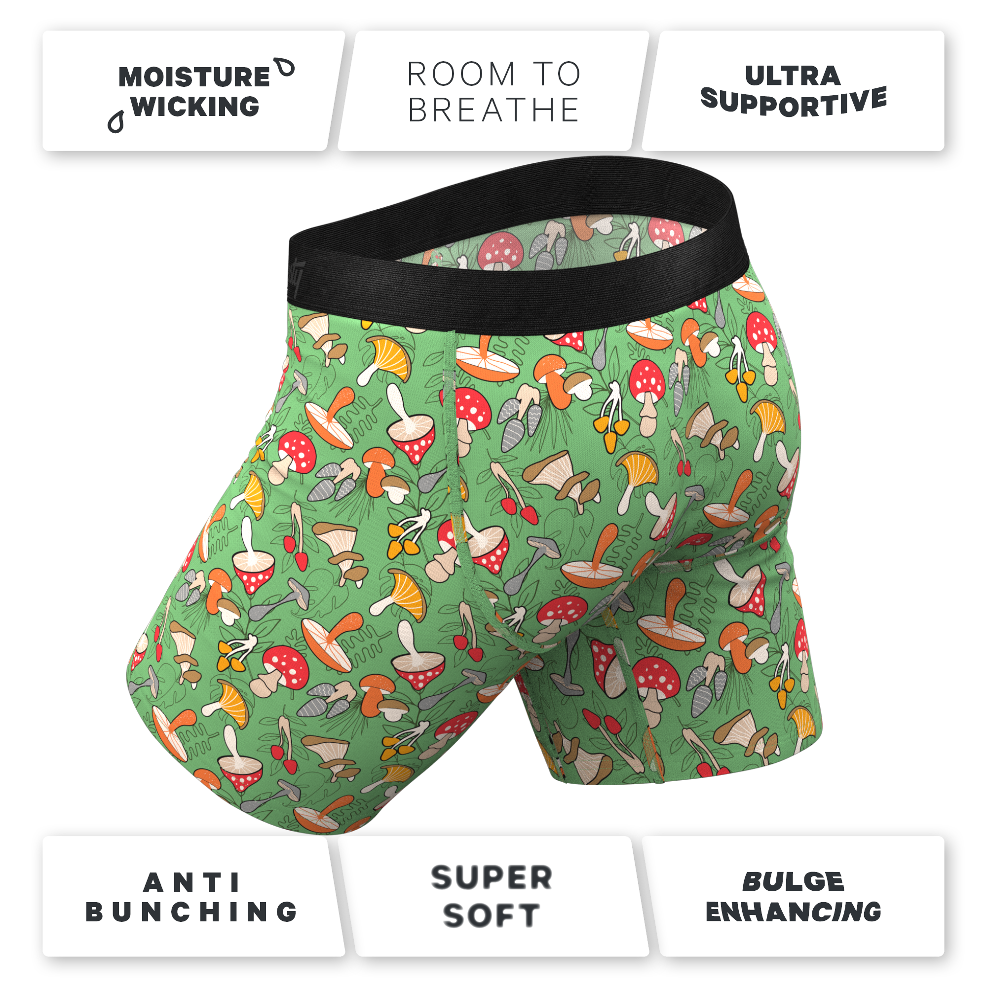 The Trip Advisor | Mushroom Ball Hammock® Boxer - Long Leg - Shinesty