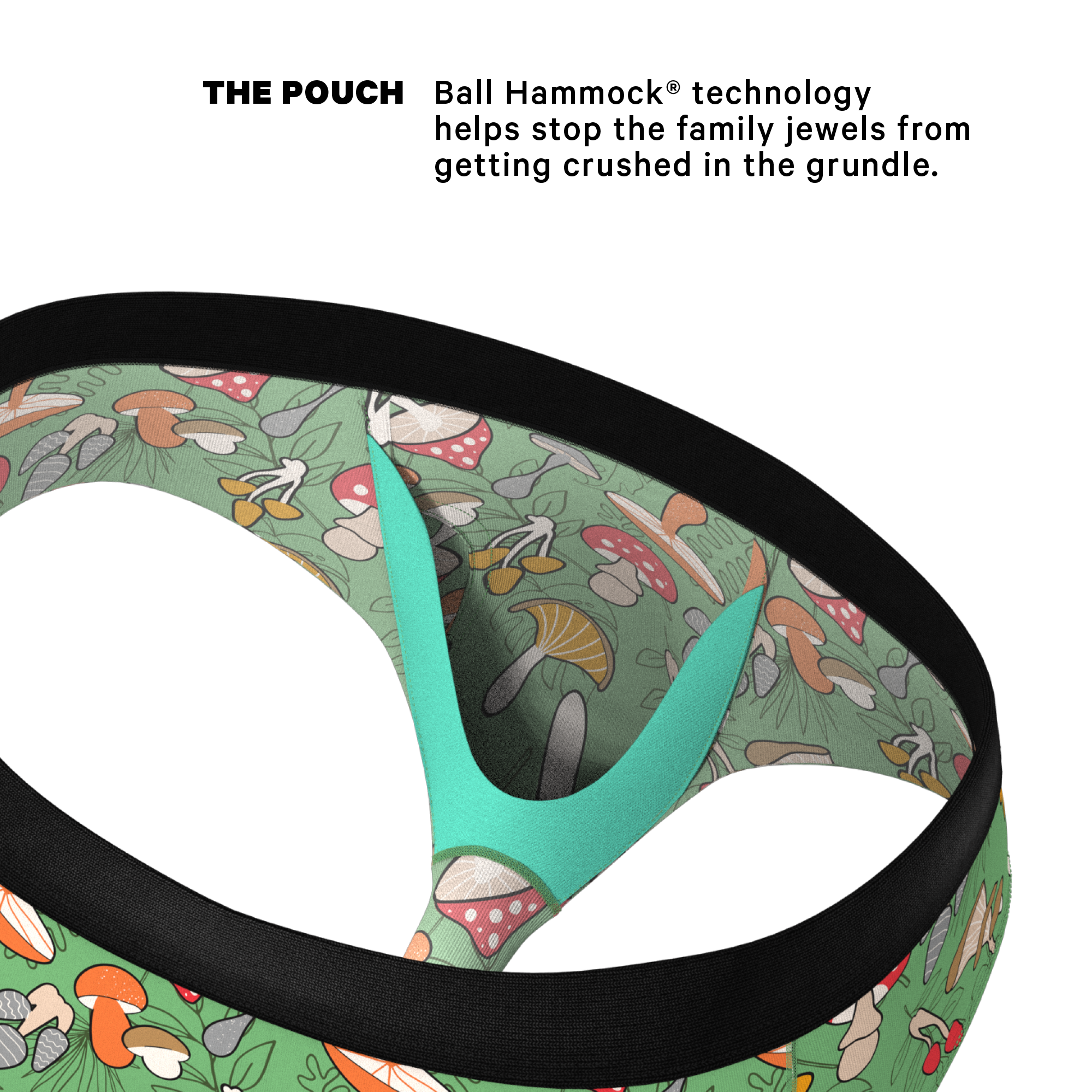 The Trip Advisor | Mushroom Ball Hammock® Pouch Underwear Briefs - Shinesty