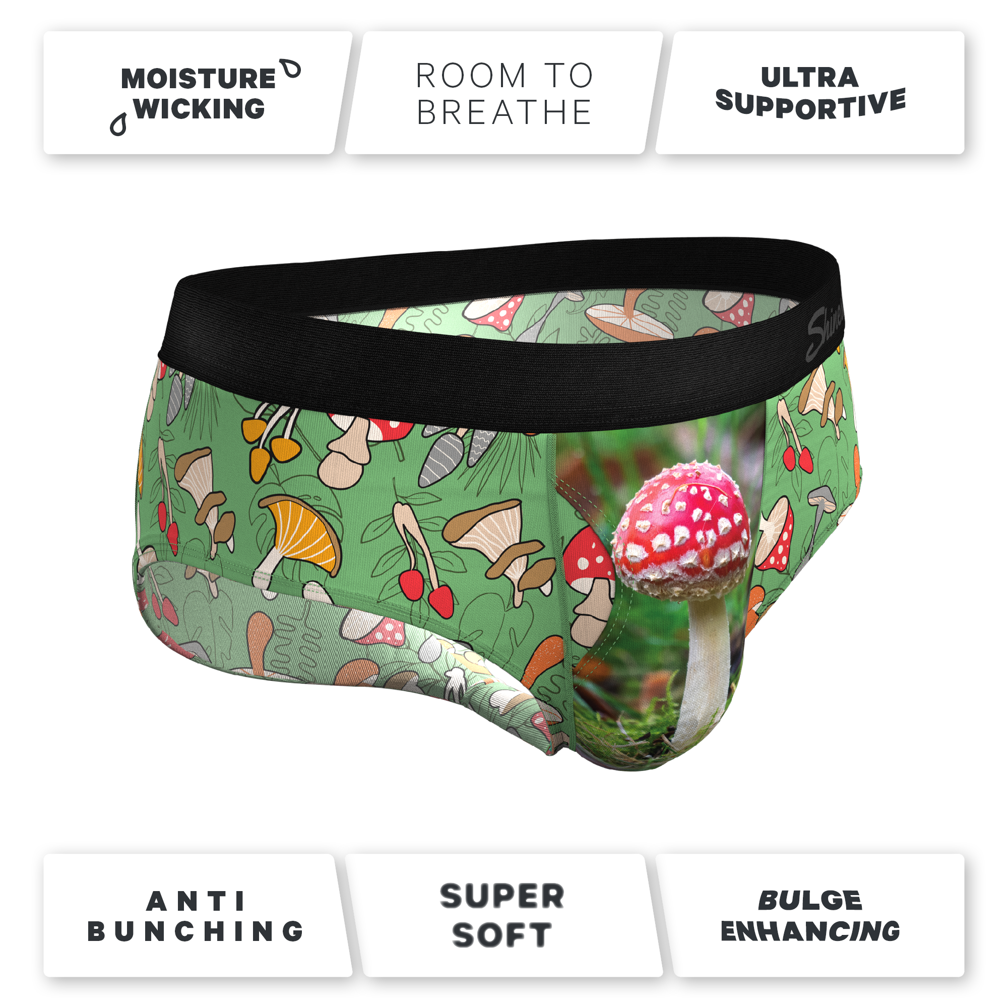 The Trip Advisor | Mushroom Ball Hammock® Pouch Underwear Briefs - Shinesty