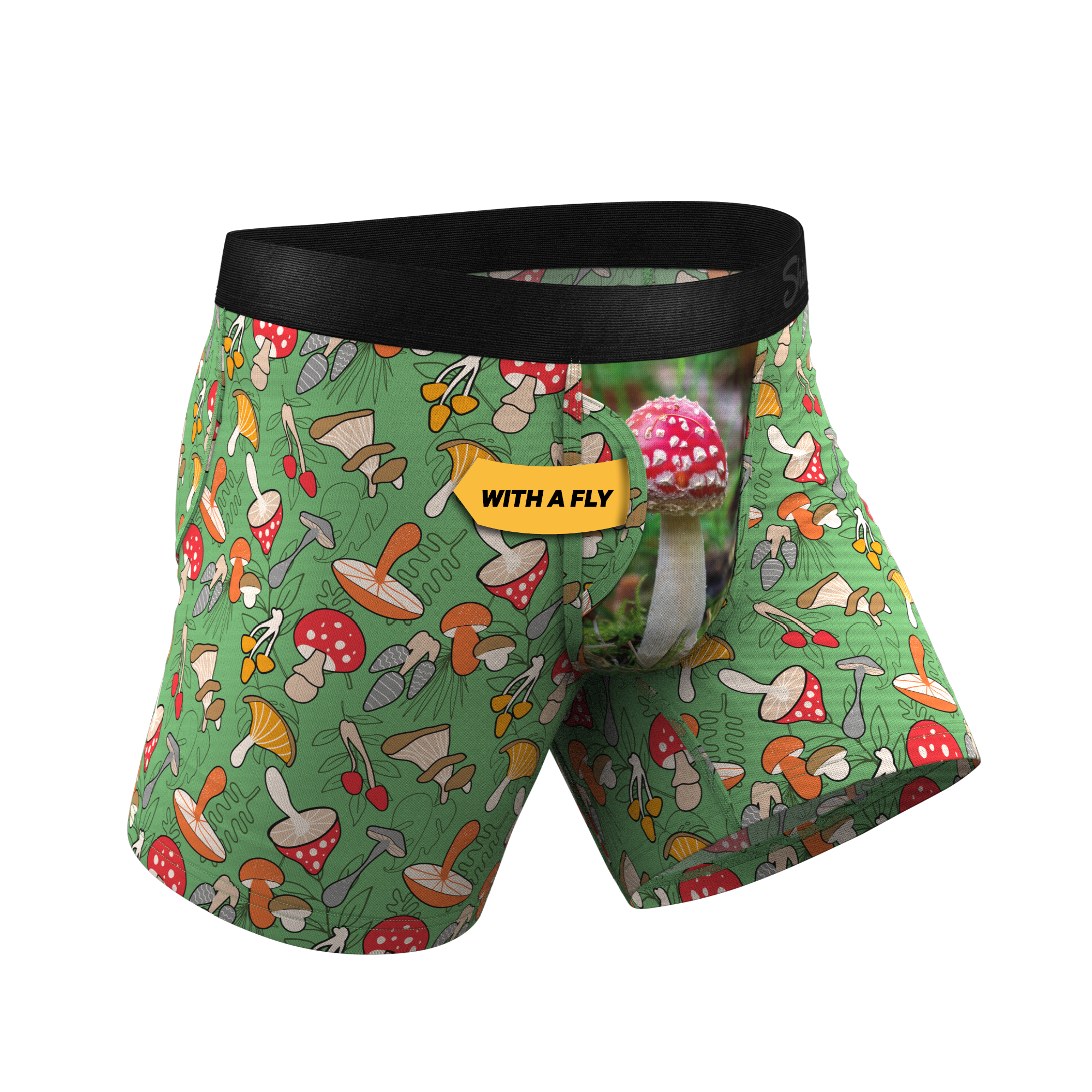 The Trip Advisor | Mushroom Ball Hammock® Pouch Underwear With Fly - Shinesty