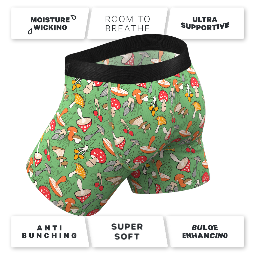 The Trip Advisor | Mushroom Ball Hammock® Pouch Underwear With Fly - Shinesty