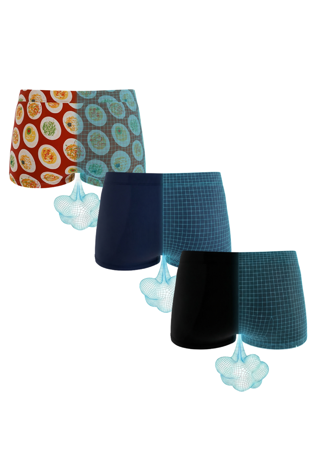 The Incognito | Fart Proof Boyshort Underwear 3 Pack - Shinesty