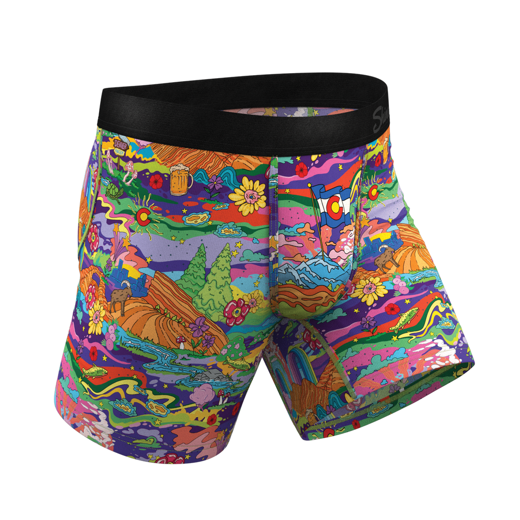 The Trippy Colorado | Trippy Colorado Ball Hammock® Pouch Underwear With Fly - Shinesty
