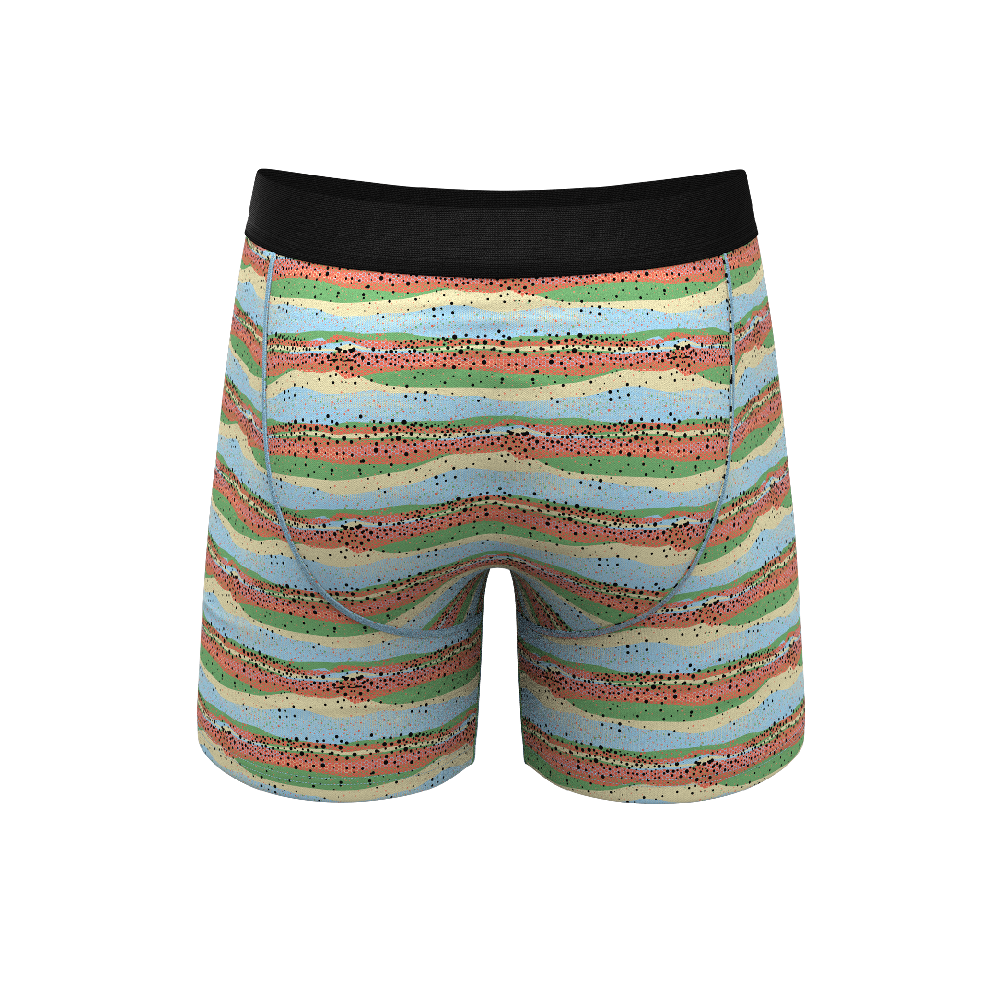 The Trout Of The Blue | Trout Skin Ball Hammock® Pouch Underwear With Fly - Shinesty