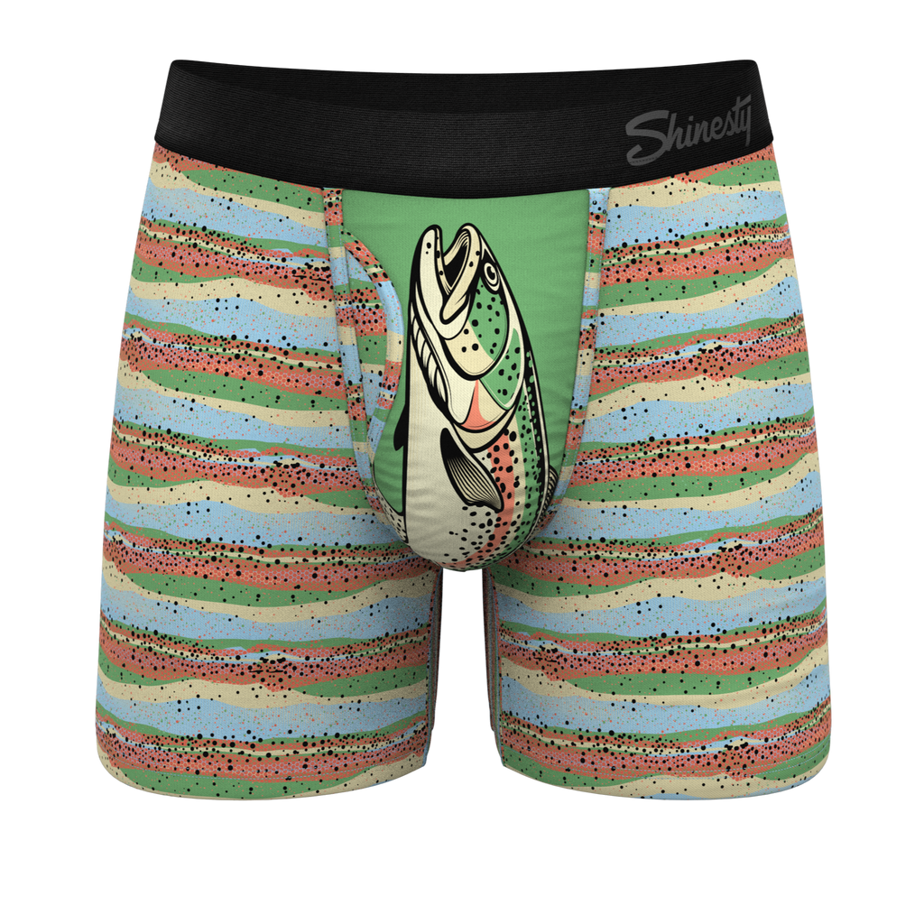 The Trout Of The Blue | Trout Skin Ball Hammock® Pouch Underwear With Fly - Shinesty