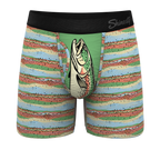 The Trout Of The Blue | Trout Skin Ball Hammock® Pouch Underwear With Fly - Shinesty