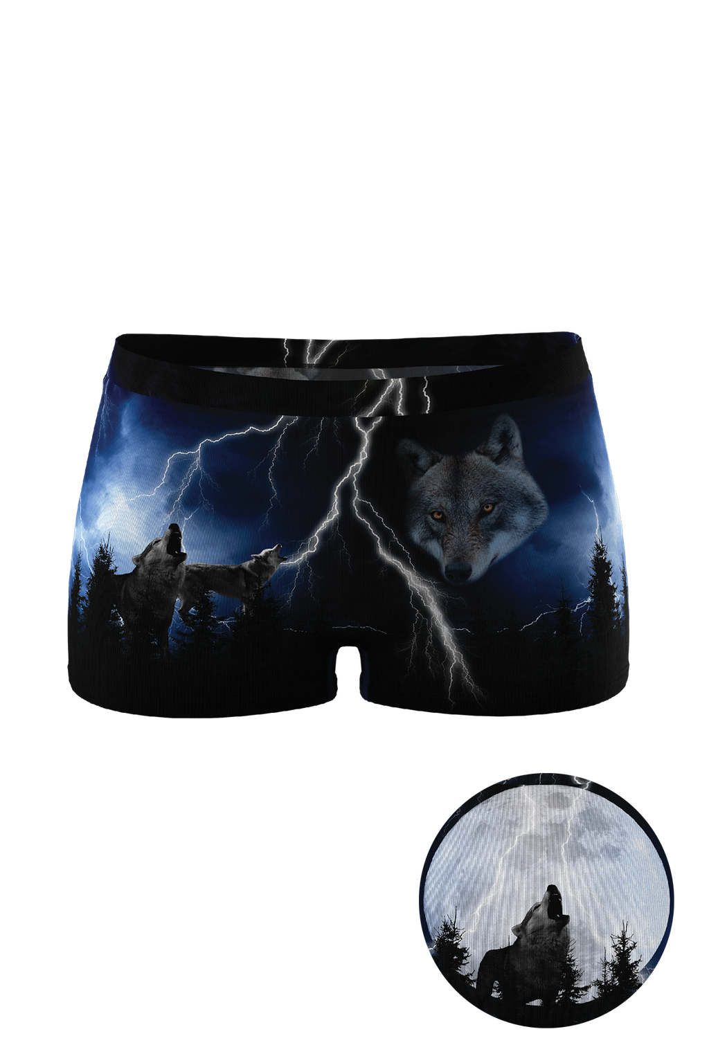 The Truck Stop Classic | Gas Station Wolf Modal Boyshort Underwear - Shinesty