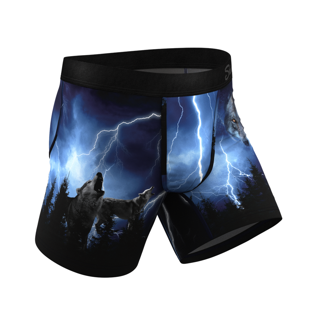 The Truck Stop Classic | Gas Station Wolf Ball Hammock® Pouch Underwear - Shinesty