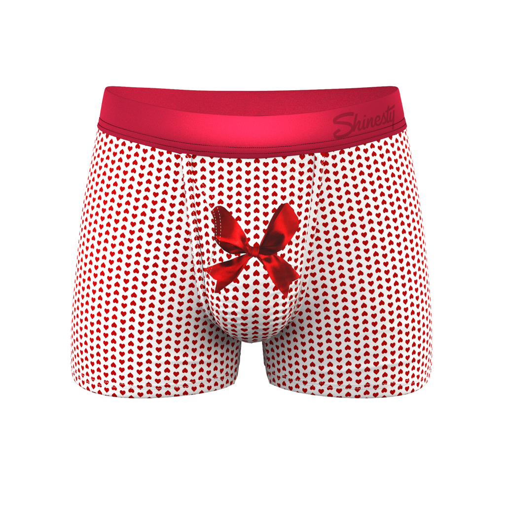 The Date Night | Valentine's Day Bow Ball Hammock® Pouch Trunks Underwear - Shinesty