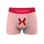 The Date Night | Valentine's Day Bow Ball Hammock® Pouch Trunks Underwear - Shinesty