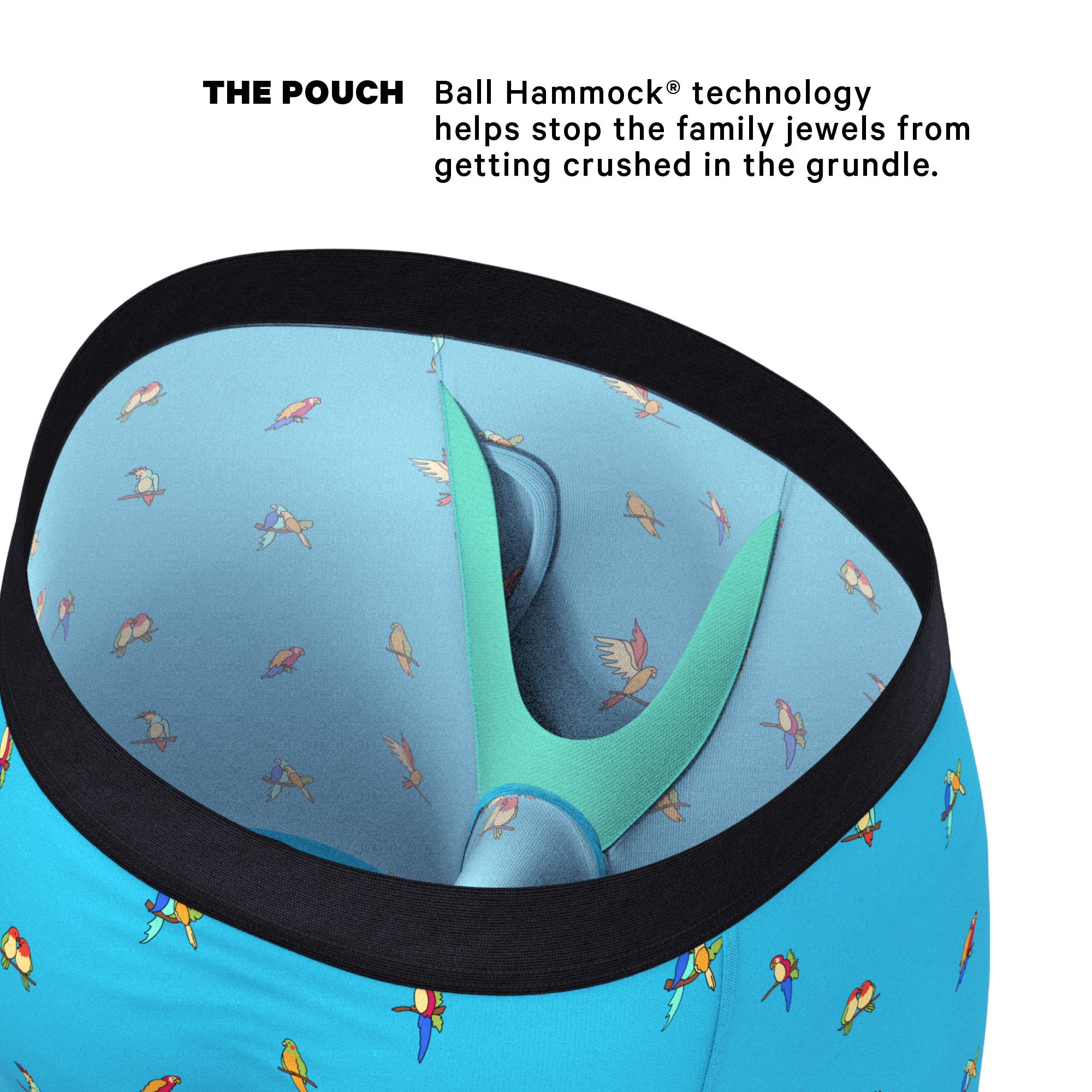 The Tweet Yourself | Parrot Ball Hammock® Boxer - Long Leg - Shinesty