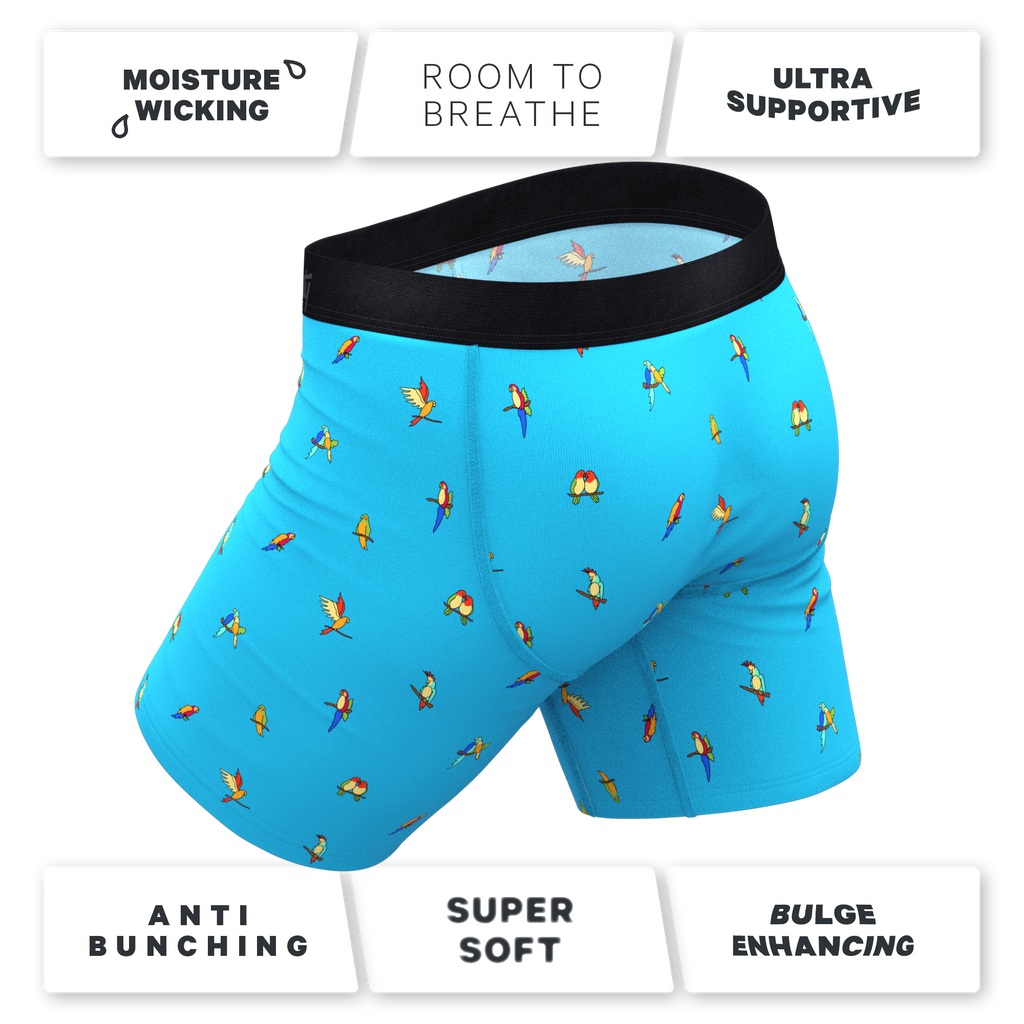 The Tweet Yourself | Parrot Ball Hammock® Boxer - Long Leg - Shinesty