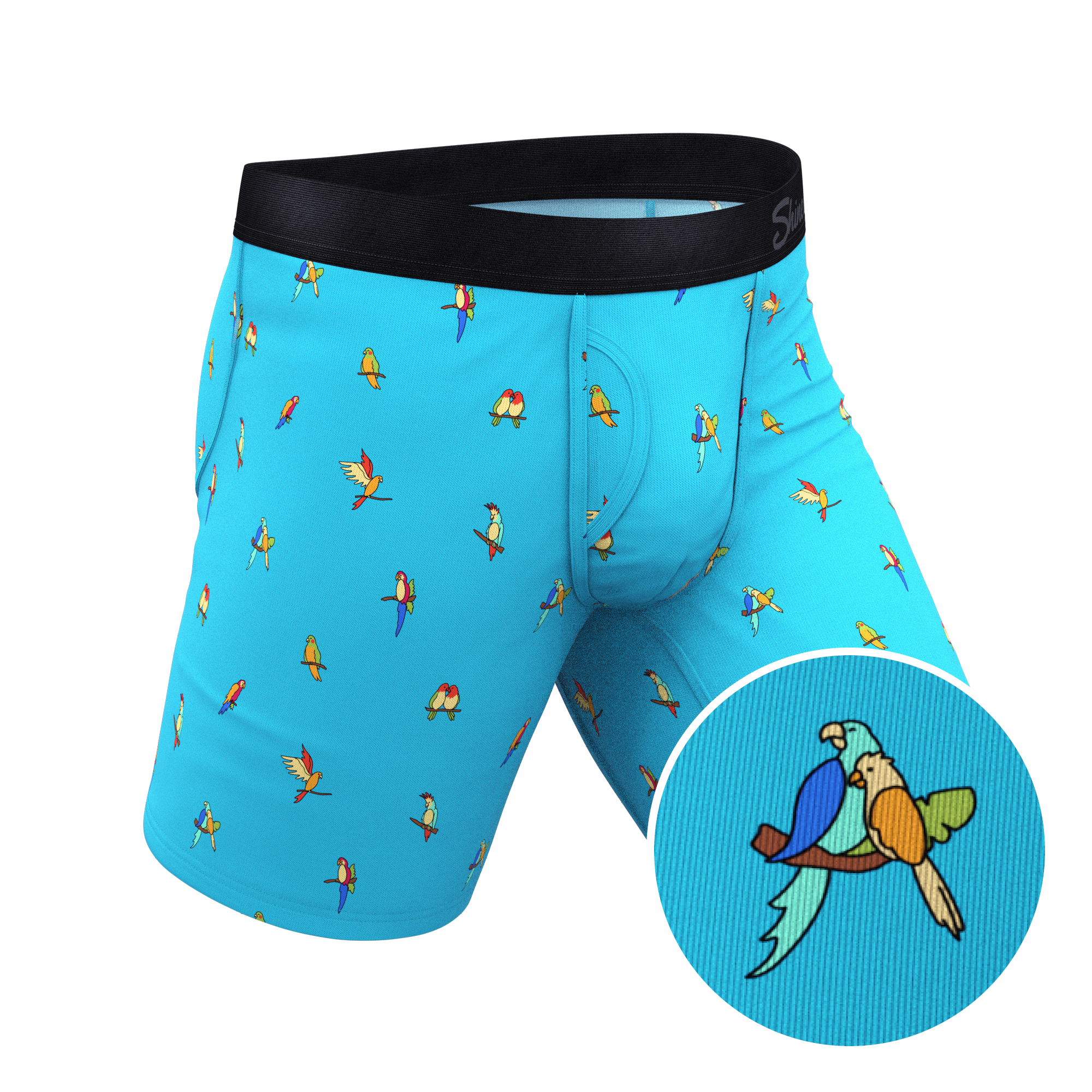The Tweet Yourself | Parrot Ball Hammock® Boxer - Long Leg - Shinesty