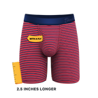 The US of A | USA Stripe Ball Hammock® Boxer - Long Leg - Shinesty
