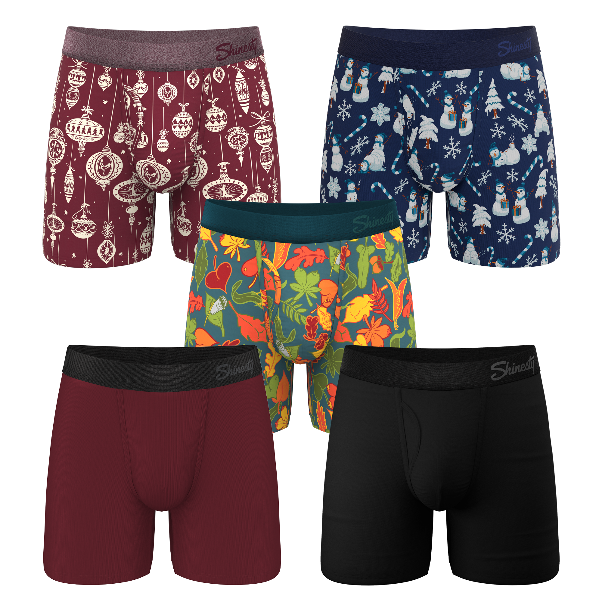 The Under the Tree | Ball Hammock® Pouch Boxer Briefs with Fly 5 Pack - Shinesty