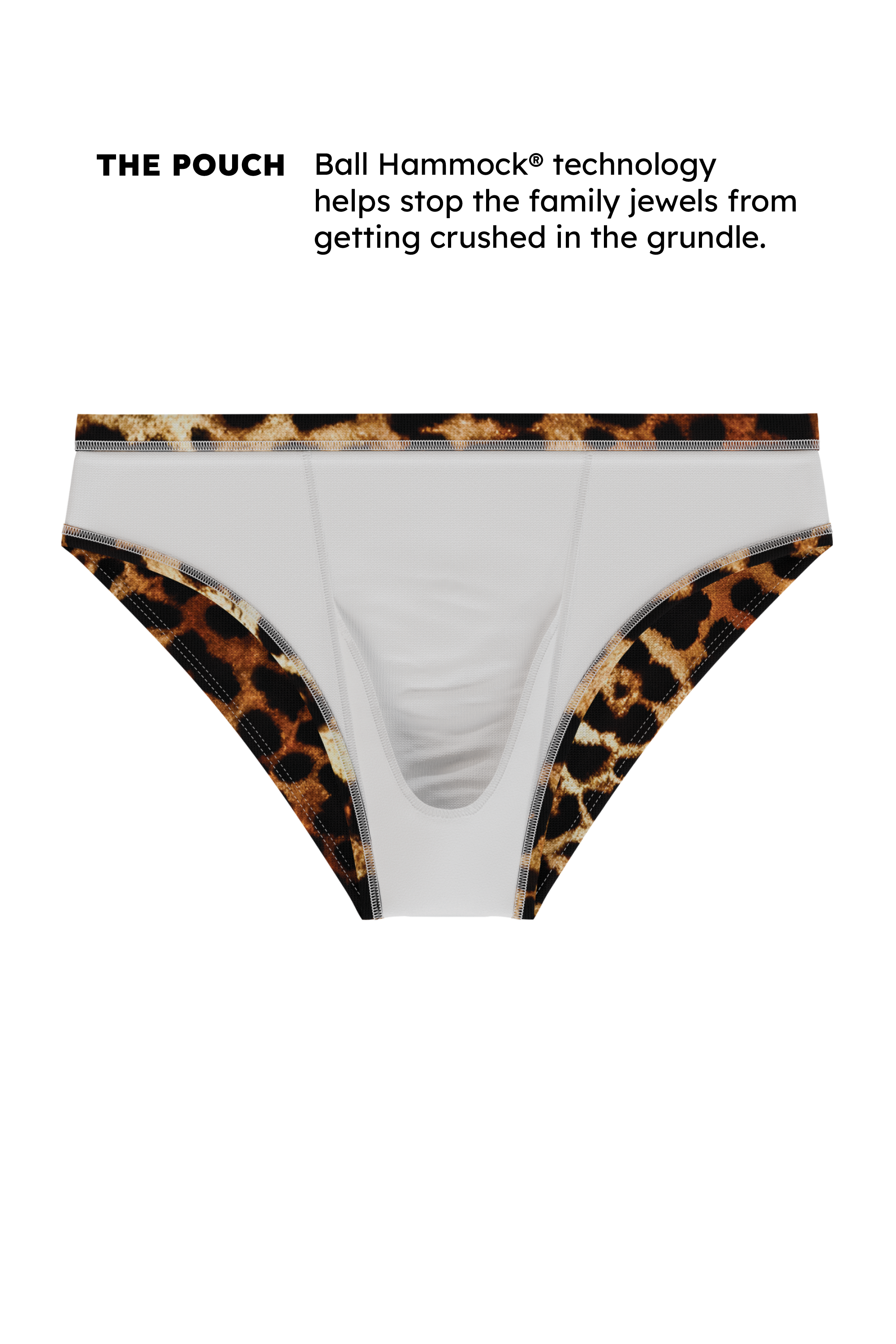 The Hot Spots | Leopard Ball Hammock® Pouch Swim Briefs - Shinesty