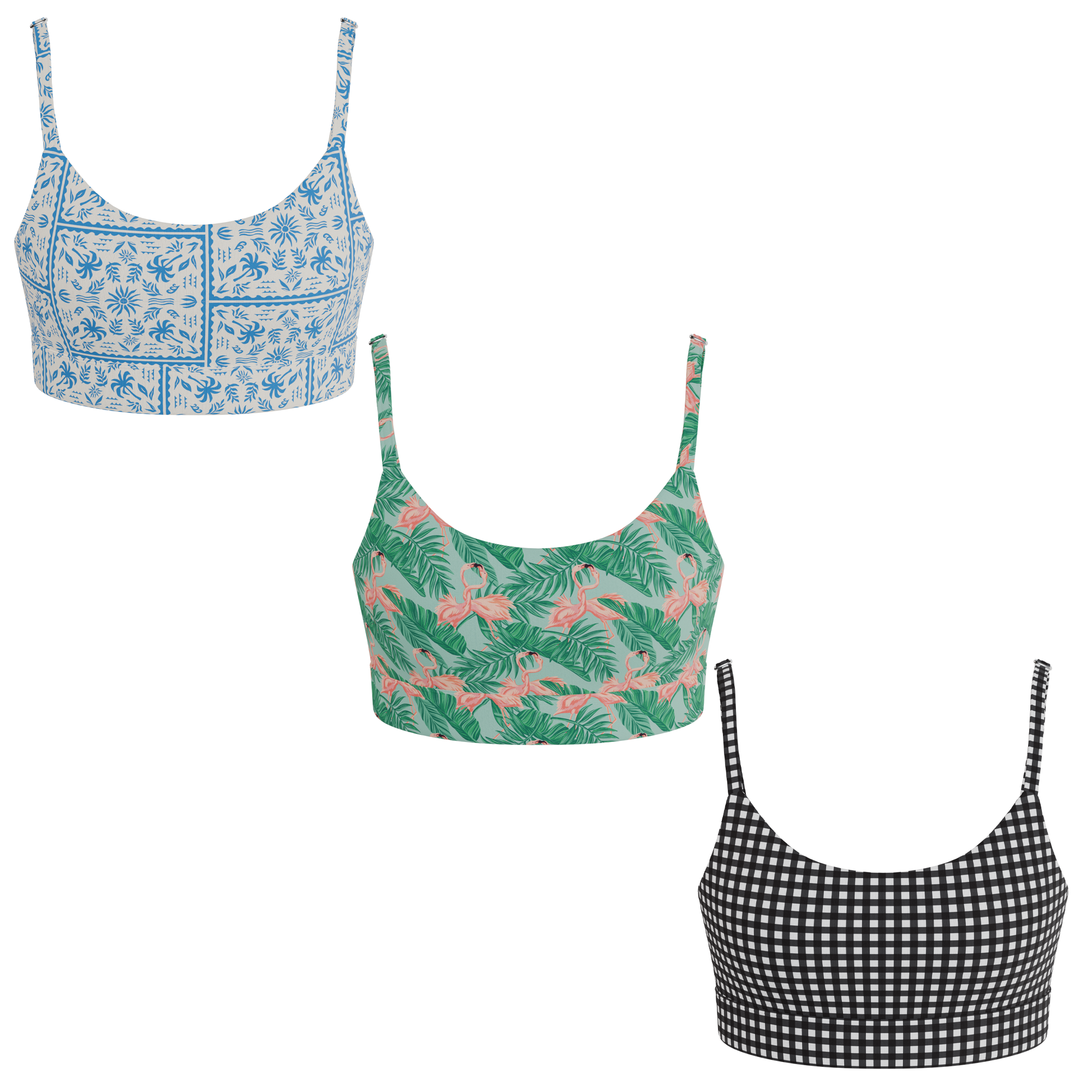 The Vacation Vices | Boob Hammock™ Scoop Bralette 3 Pack - Shinesty