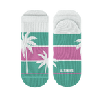 The Venice Beach | Palm Trees Heel Hammock™ Ankle Socks - Shinesty