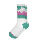 The Venice Beach | Palm Trees Heel Hammock™ Crew Socks - Shinesty