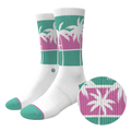 The Venice Beach | Palm Trees Heel Hammock™ Crew Socks - Shinesty
