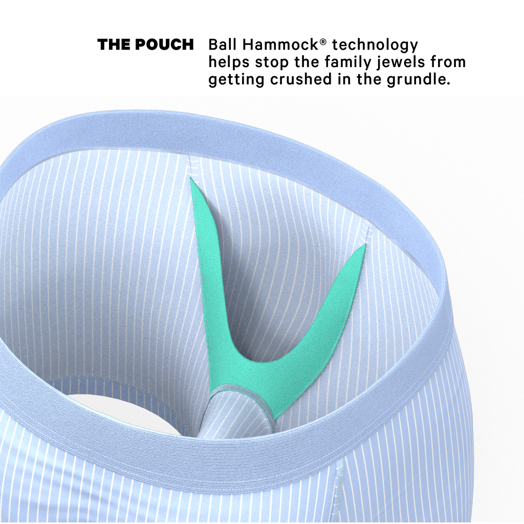 The Venus | Light Blue Stripe Ball Hammock® Pouch Underwear - Shinesty