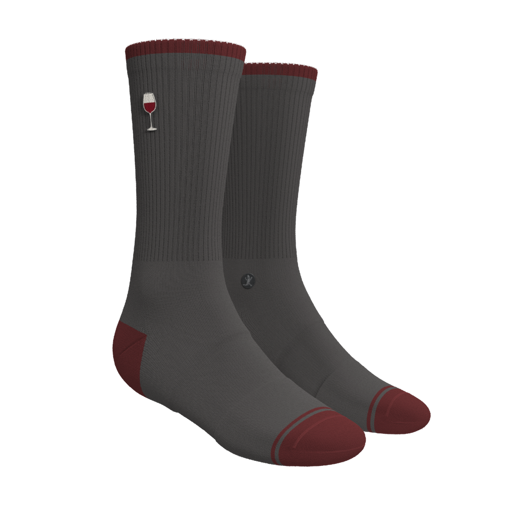 The Vino | Wine Heel Hammock™ Crew Socks - Shinesty